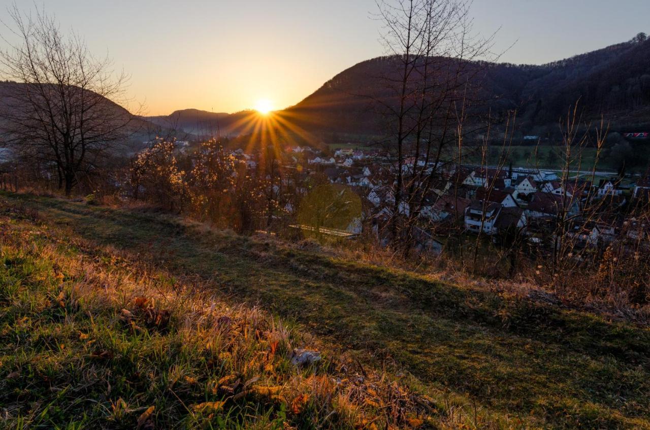 Akzent Hotel Hoehenblick Muehlhausen im Taele Exteriör bild